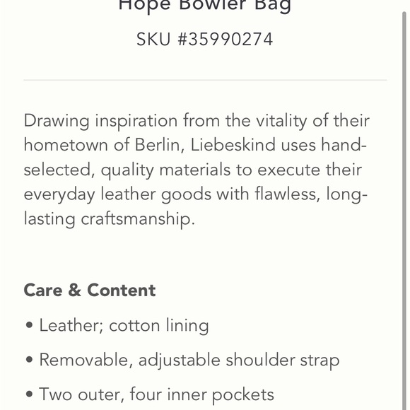 Liebeskind satchel Hope Bowler Bag - Picture 12 of 12